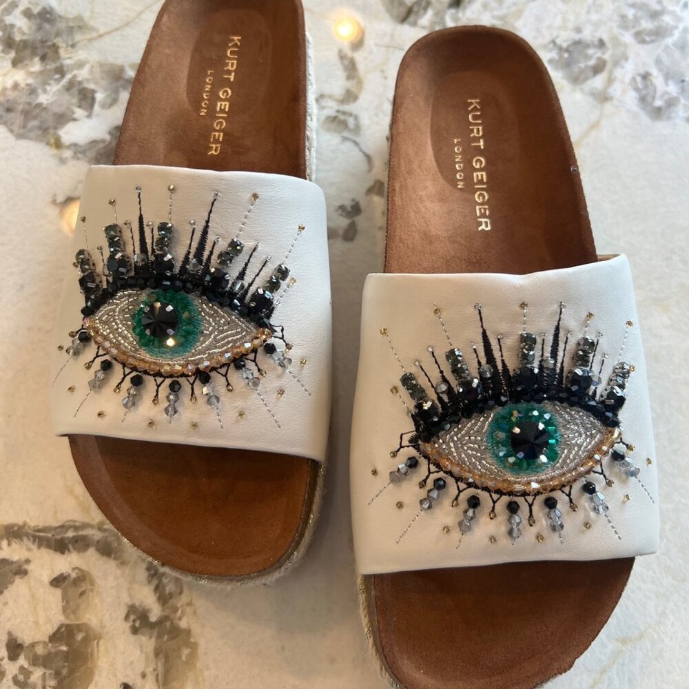 Kurt Geiger Kensington Eye Platform Sandals